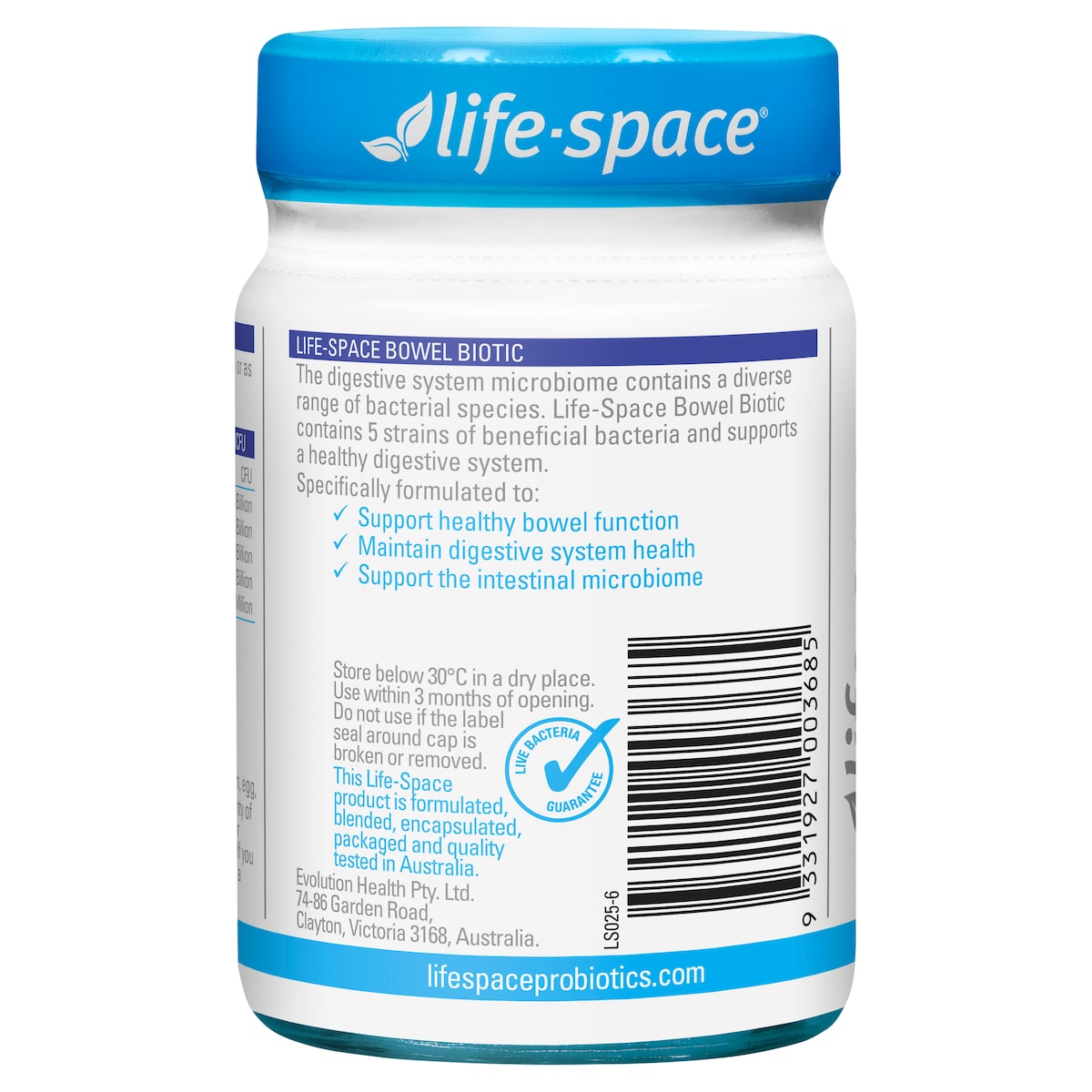 Life-Space Bowel Biotic 60 Capsules