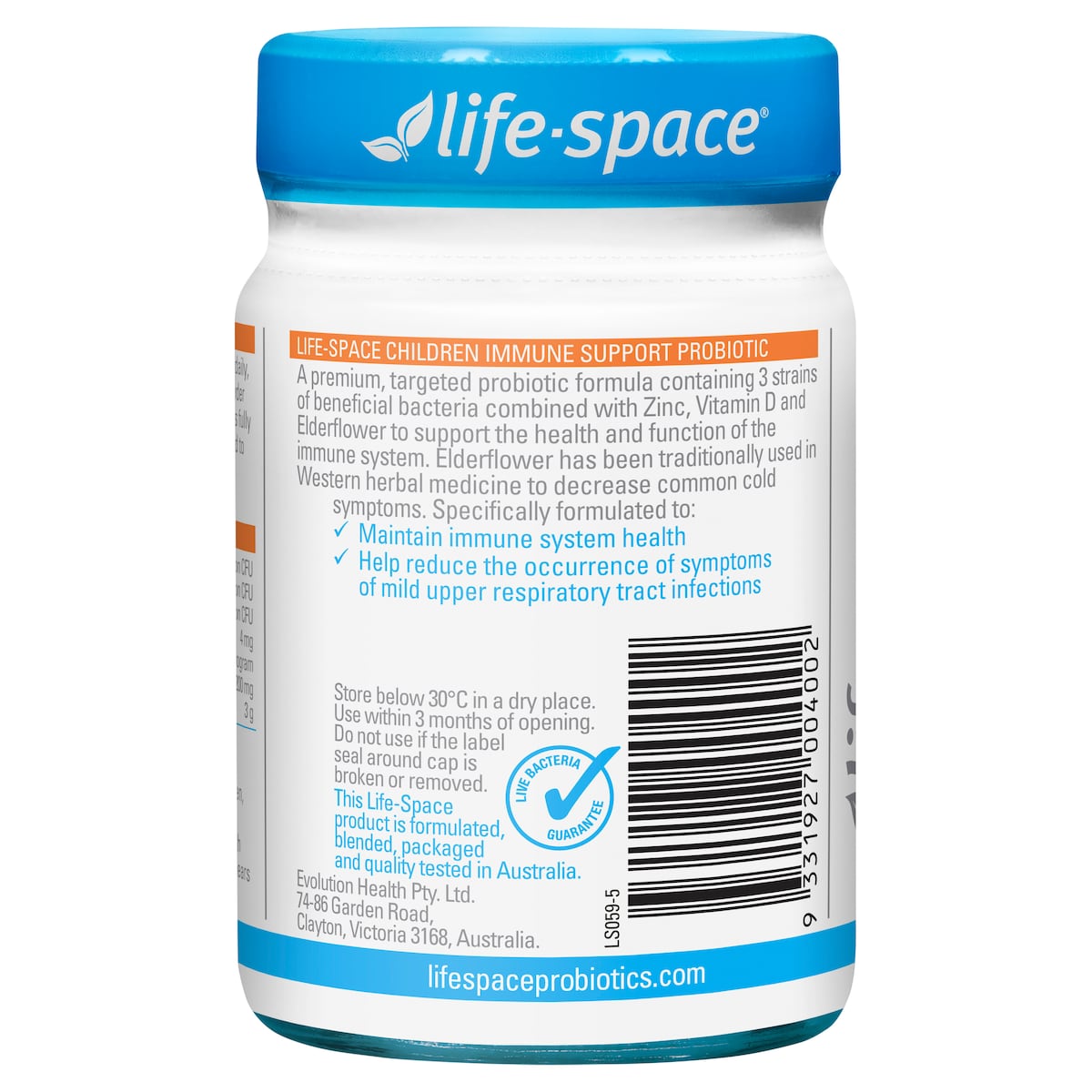 Life-Space Children Immune Support Probiotic Powder 60g