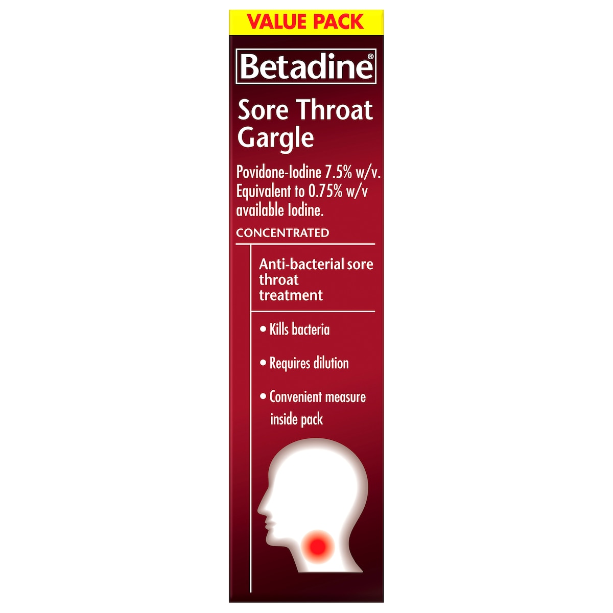 Betadine Sore Throat Gargle Concentrated 40ml