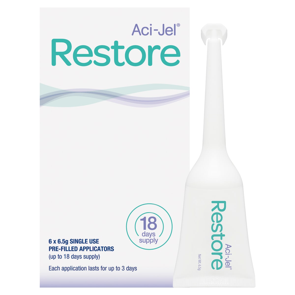 Aci-Jel Restore Vaginal Moisturiser 6 x 6.5g Pre-filled Applicators