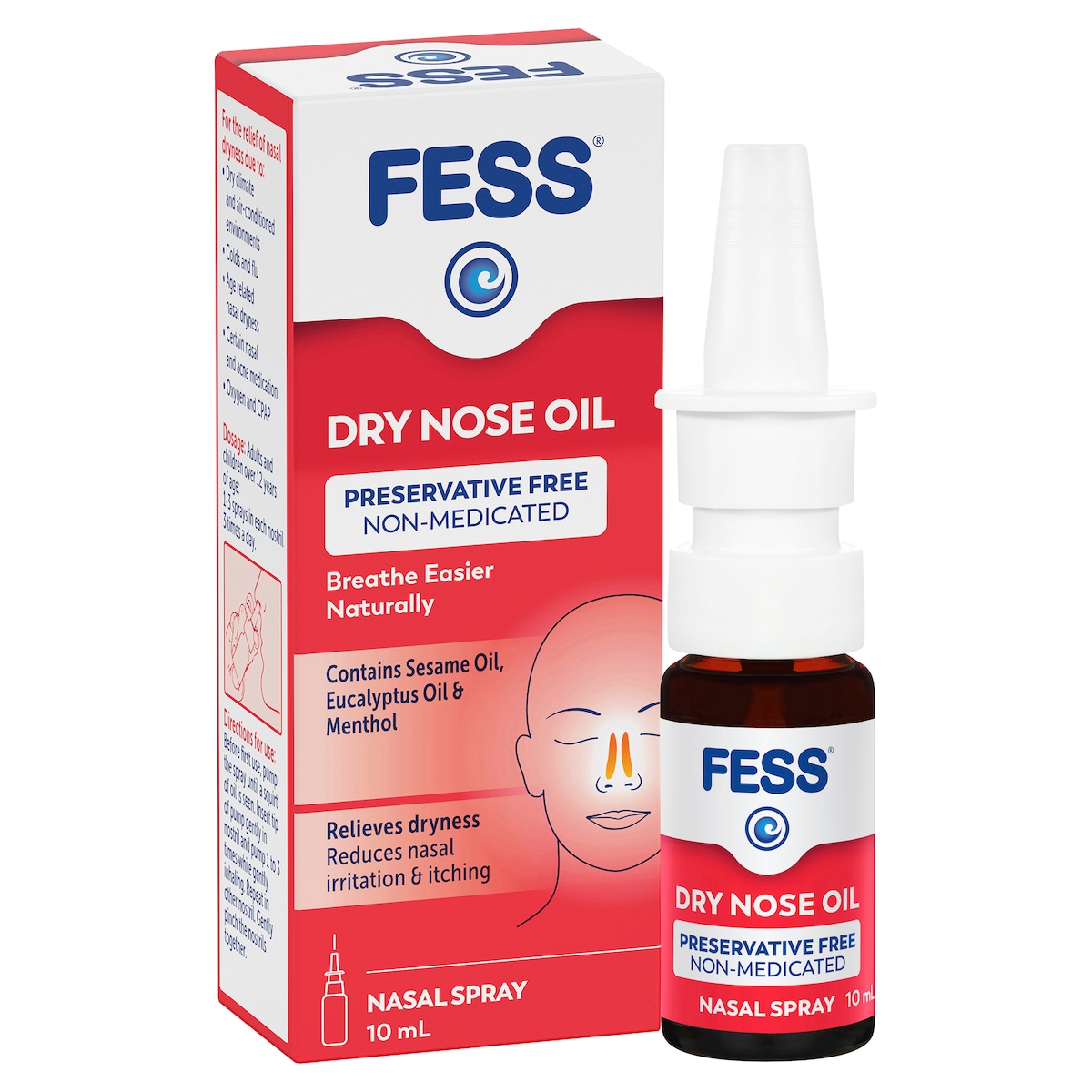 Fess Dry Nose Oil Nasal Spray 10ml