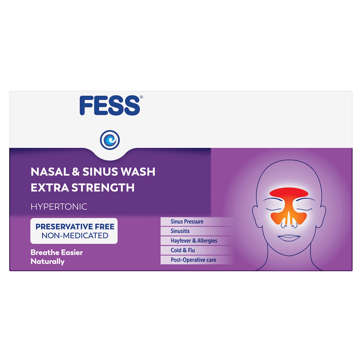 FESS Nasal & Sinus Wash Extra Strength Refill 24 Sachets