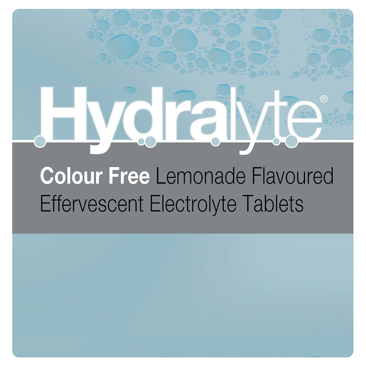 Hydralyte Effervescent Electrolyte Tablets Colour Free Lemonade 20 Pack