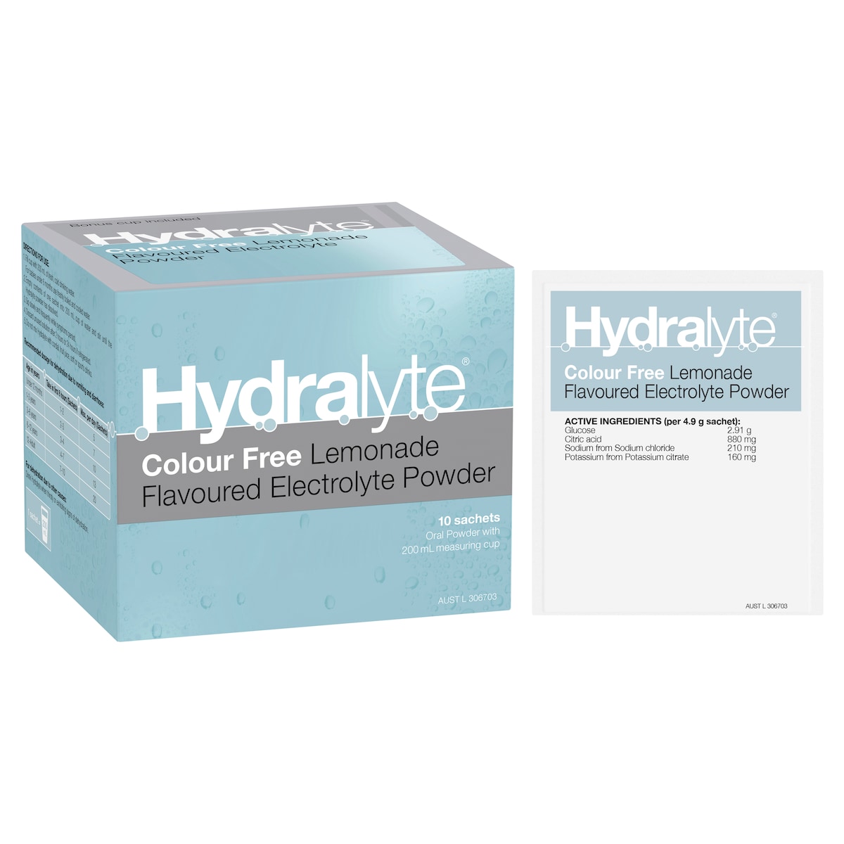 Hydralyte Electrolyte Powder Lemonade 10 Sachets