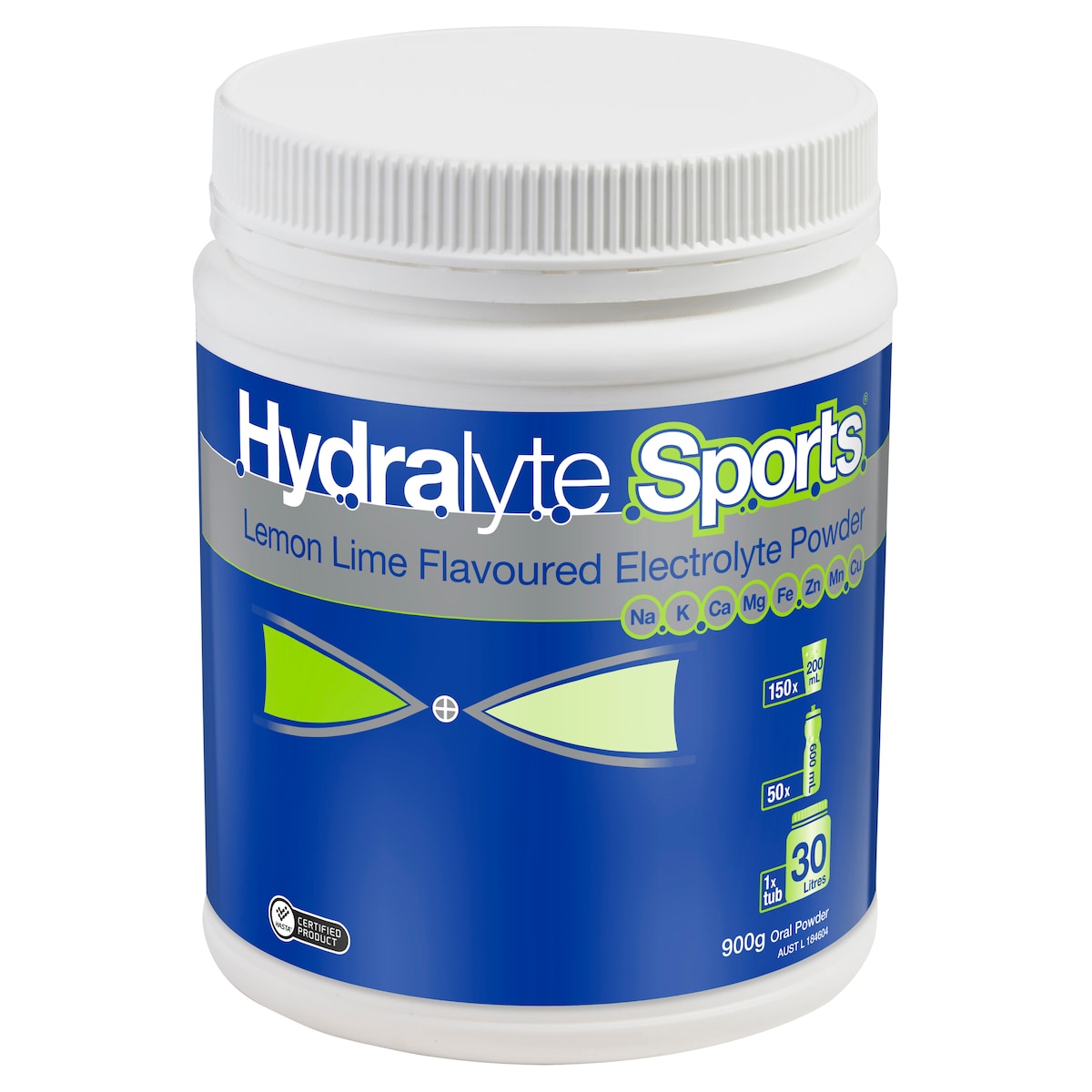 Hydralyte Sports Electrolyte Powder Lemon Lime  900g