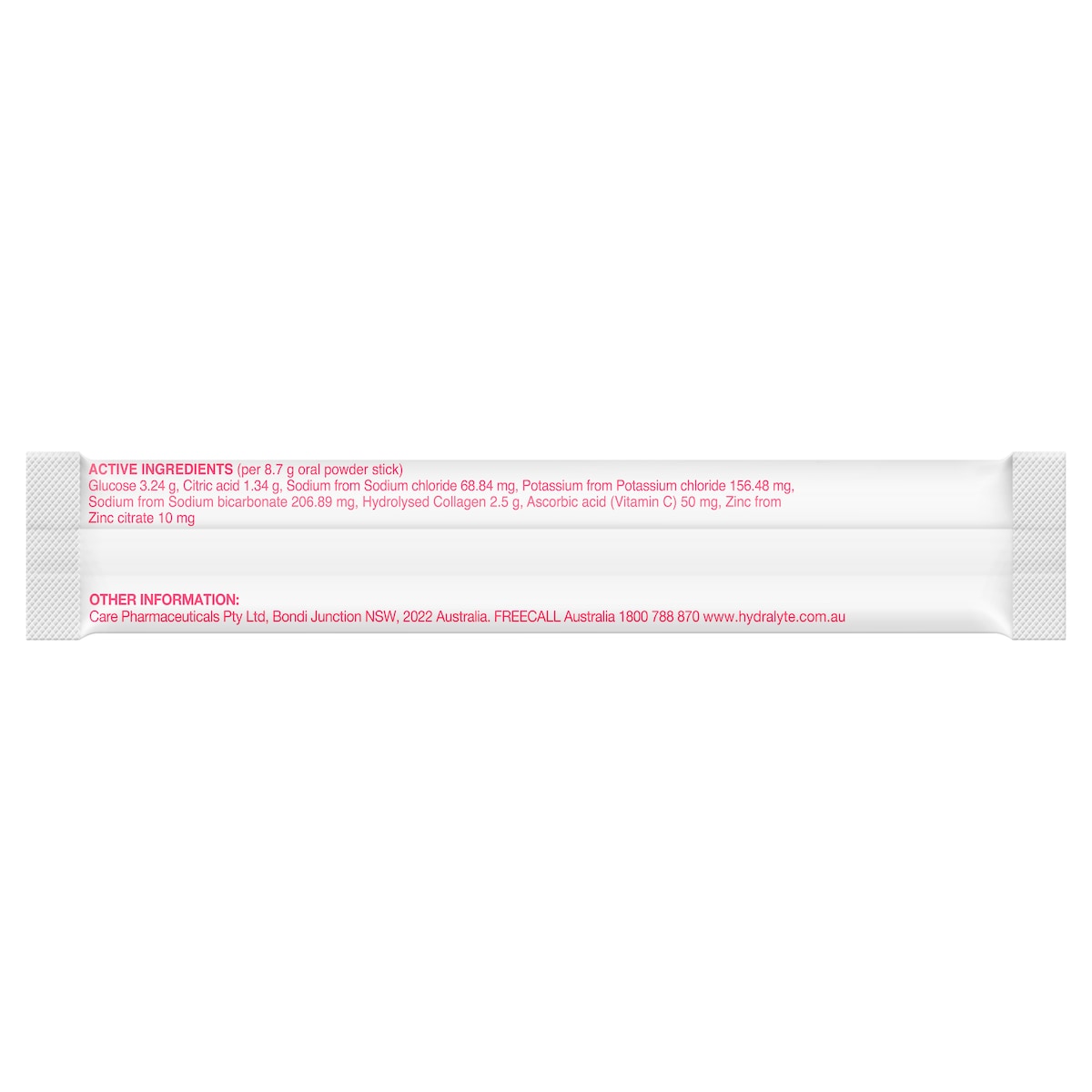 Hydralyte Plus Collagen Powder Sticks 10 Pack