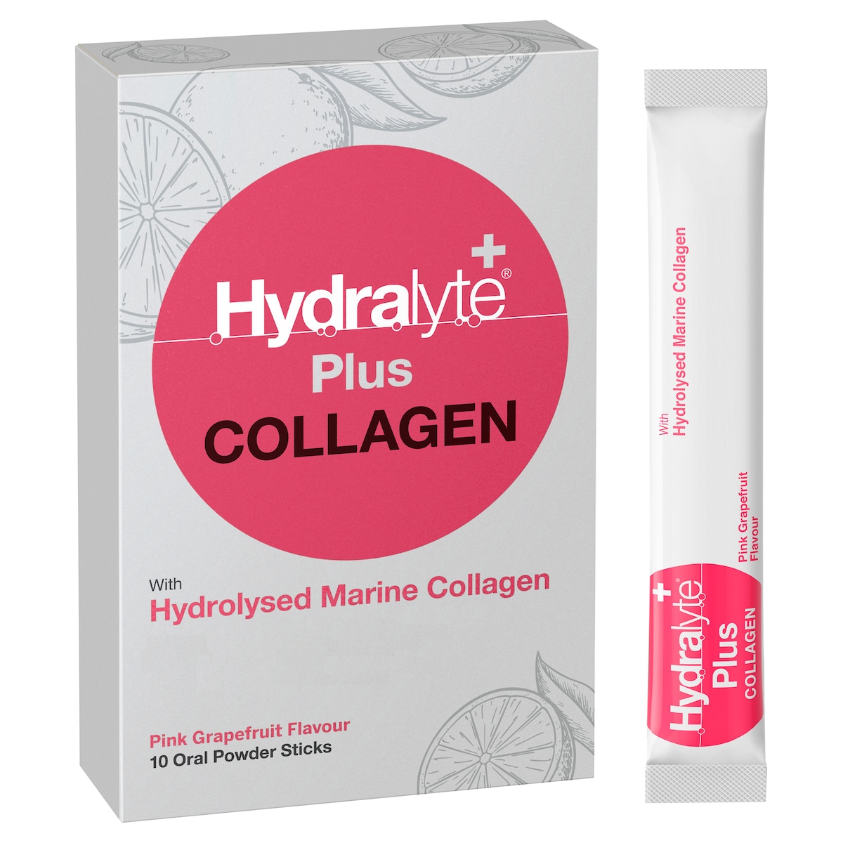 Hydralyte Plus Collagen Powder Sticks 10 Pack