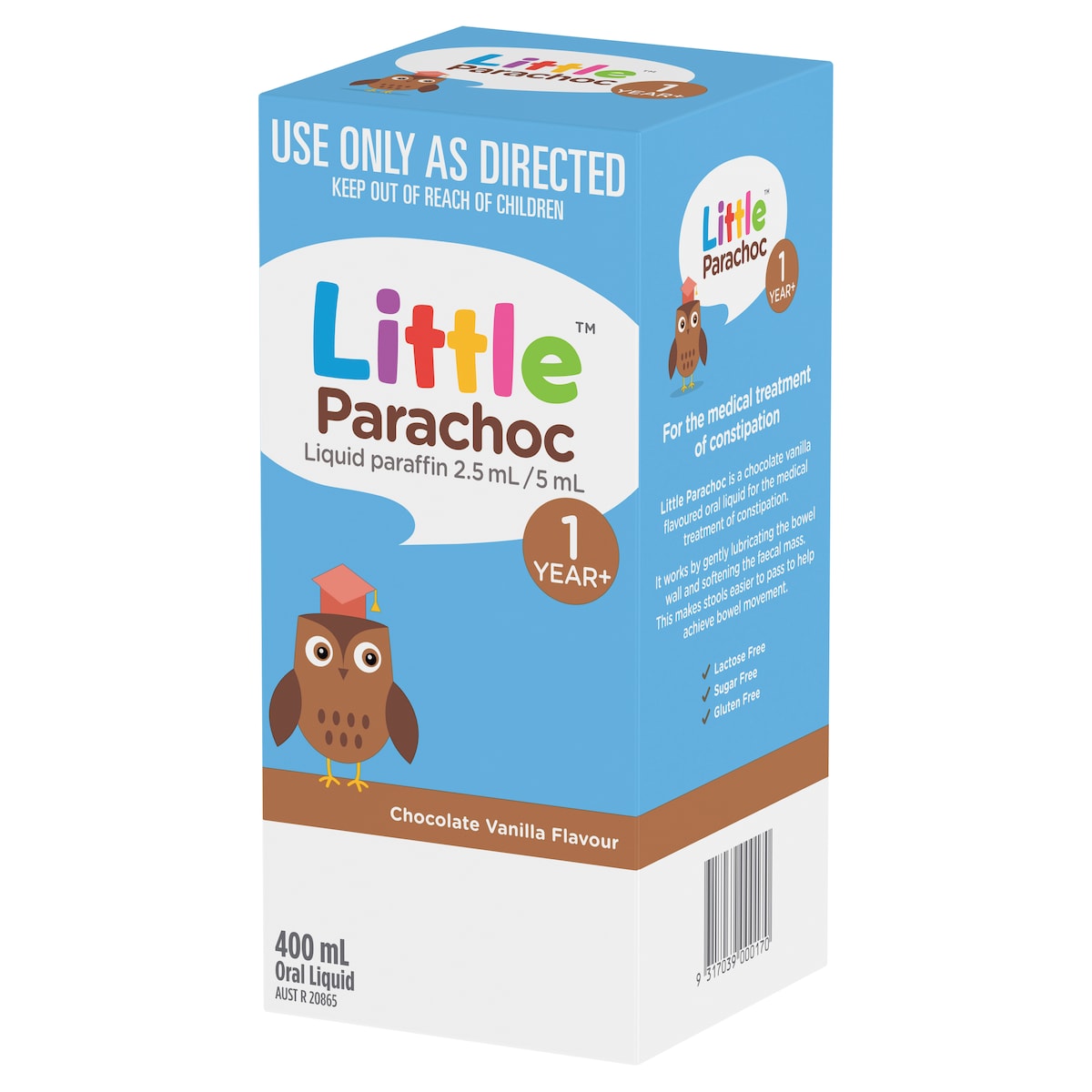 Little Parachoc Liquid Paraffin Chocolate Vanilla Flavour 400ml