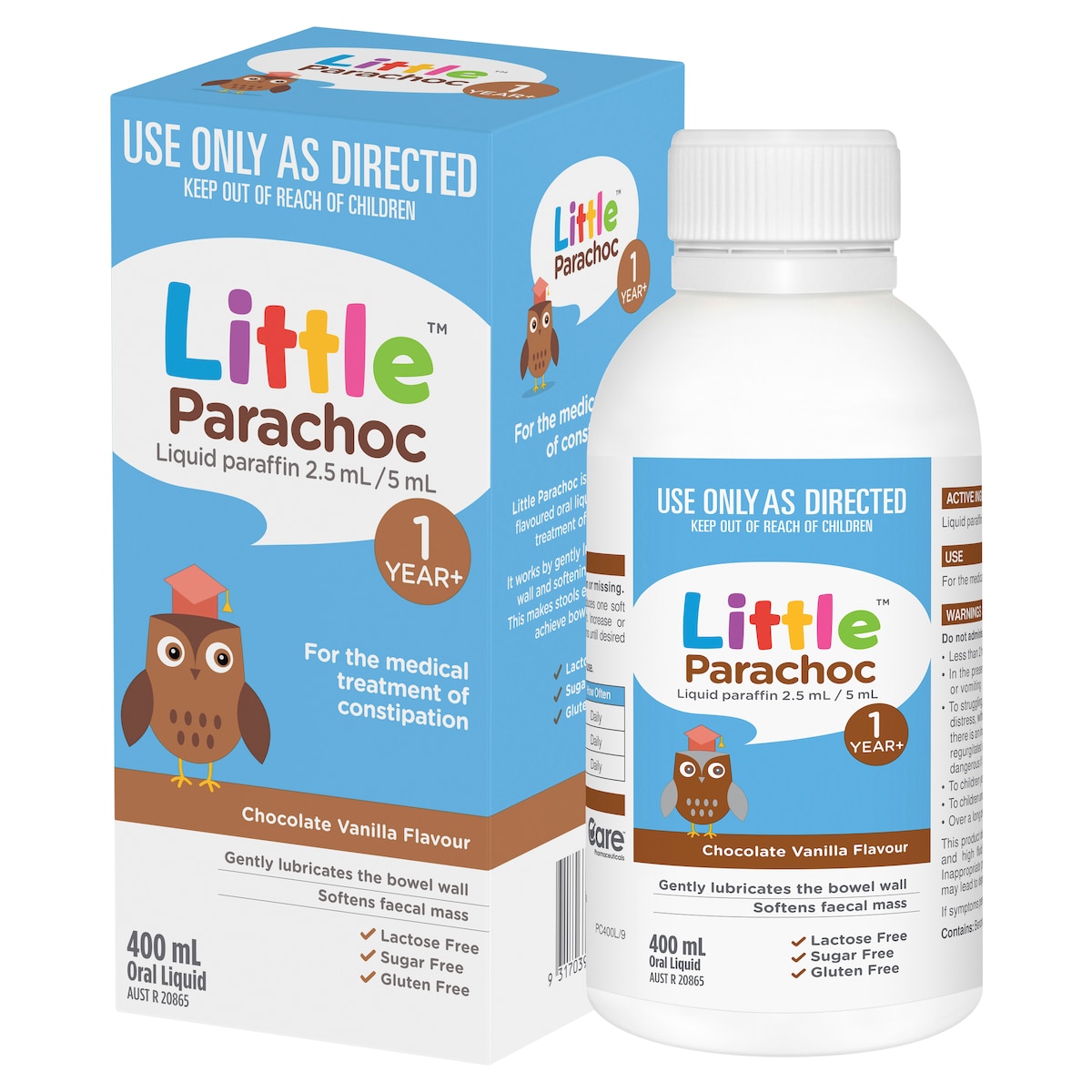 Little Parachoc Liquid Paraffin Chocolate Vanilla Flavour 400ml