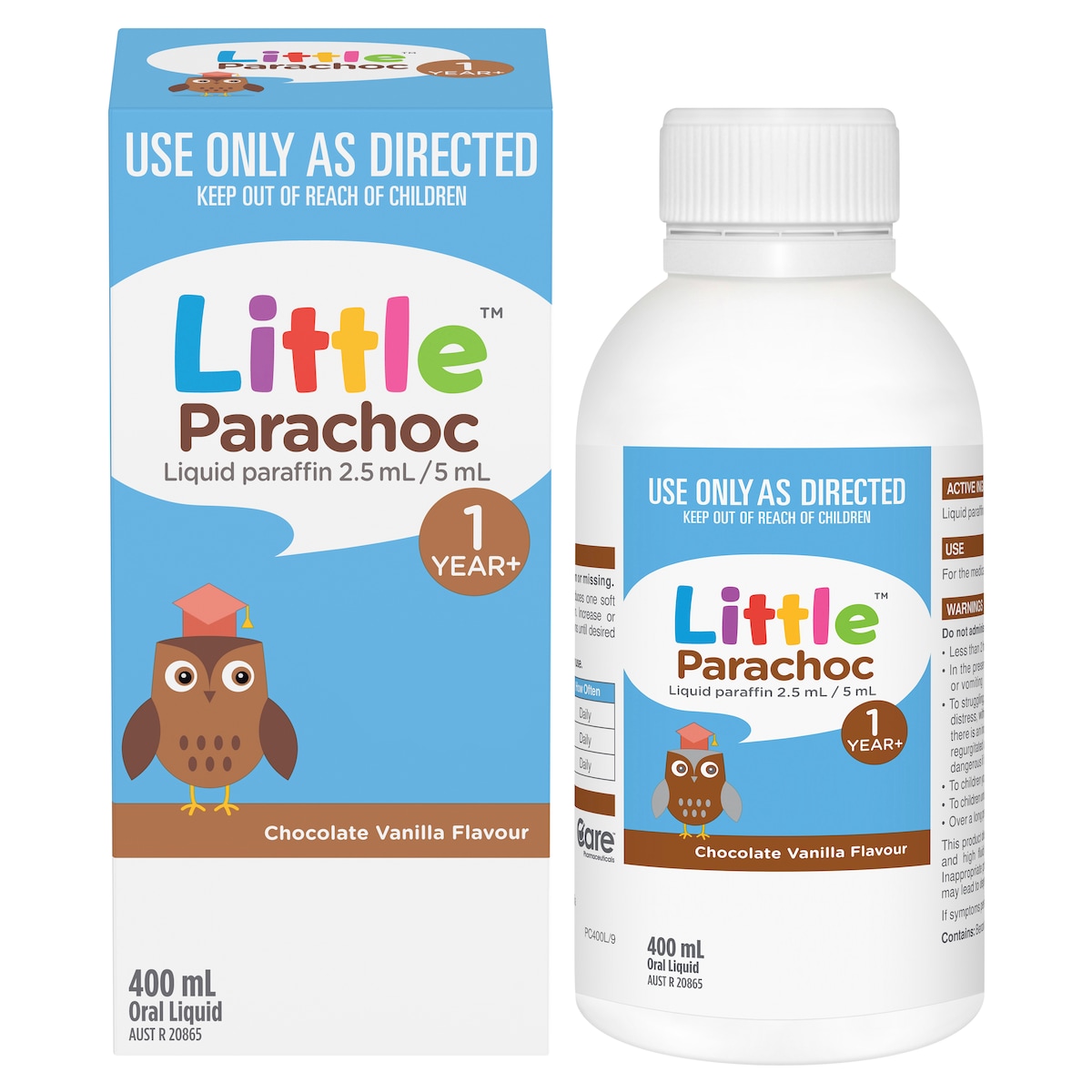 Little Parachoc Liquid Paraffin Chocolate Vanilla Flavour 400ml