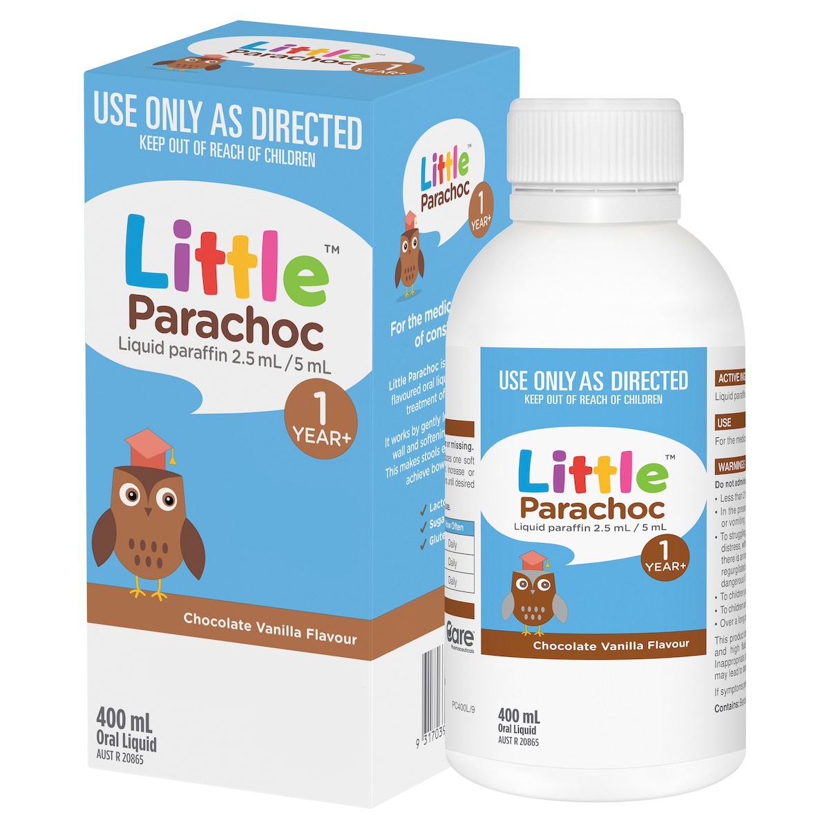 Little Parachoc Liquid Paraffin Chocolate Vanilla Flavour 400ml