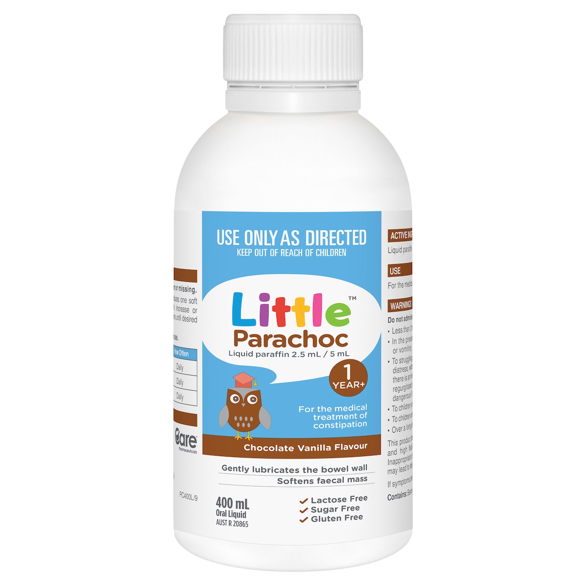 Little Parachoc Liquid Paraffin Chocolate Vanilla Flavour 400ml