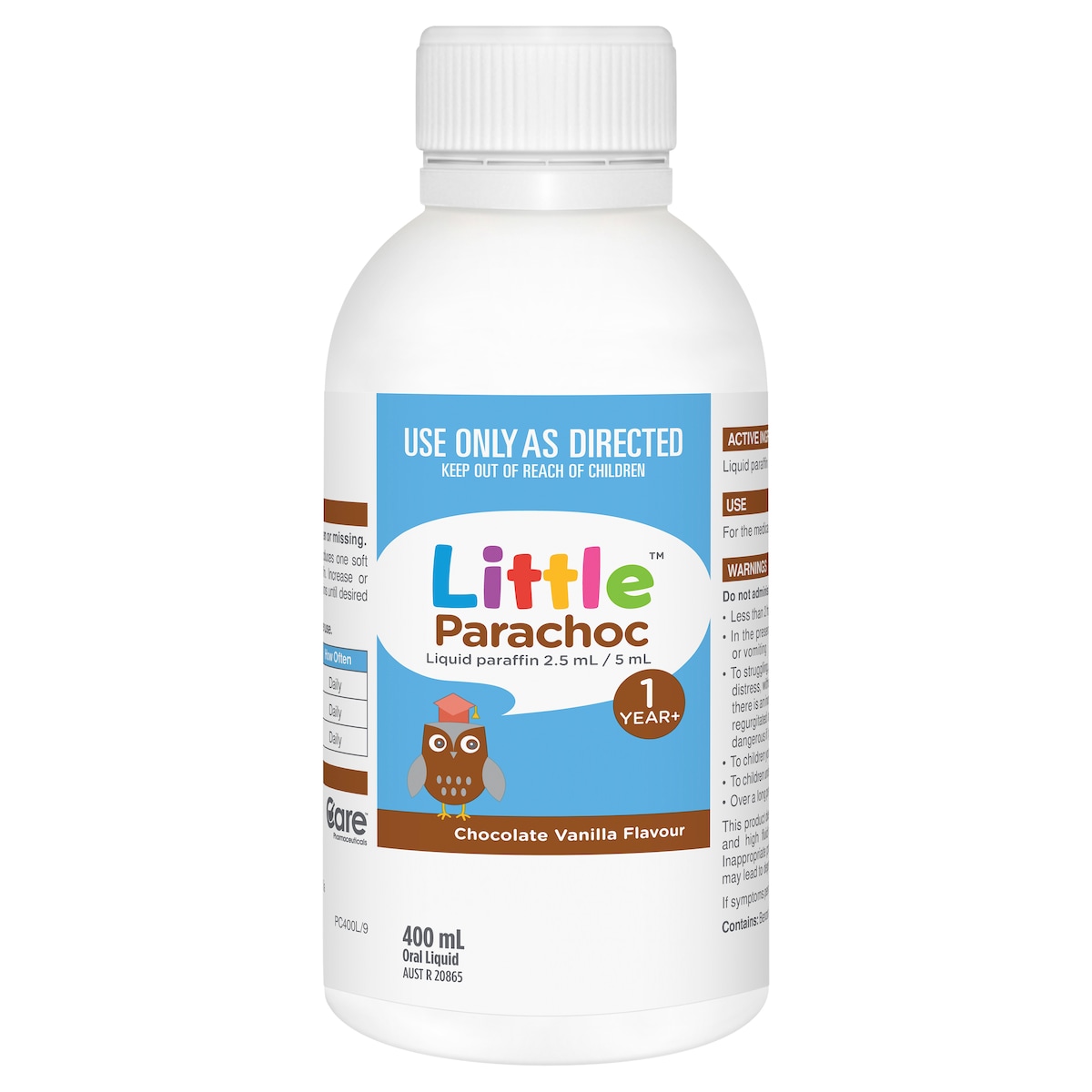 Little Parachoc Liquid Paraffin Chocolate Vanilla Flavour 400ml