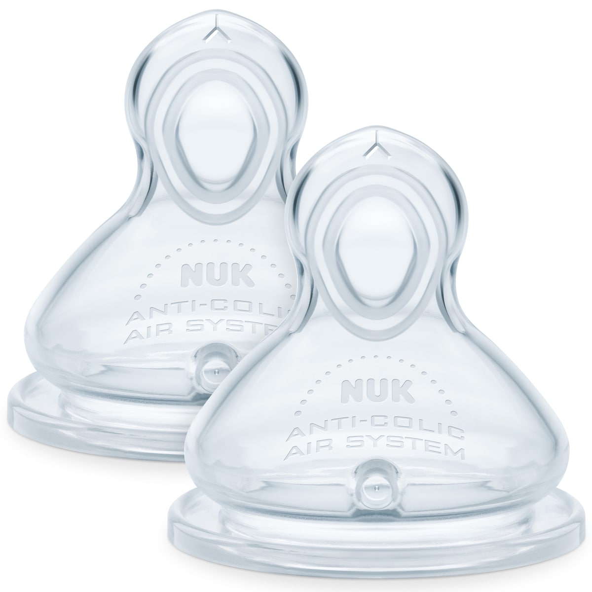 NUK First Choice+ Flow Control Silicone Teat 6-18 months 2 Pack