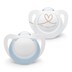 NUK Star Silicone Baby Dummy 0-2 Months 2 pack