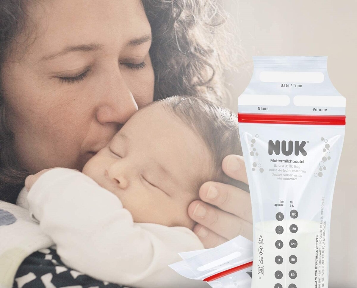 NUK Breast Milk Storage Bags 180ml 25 Pack