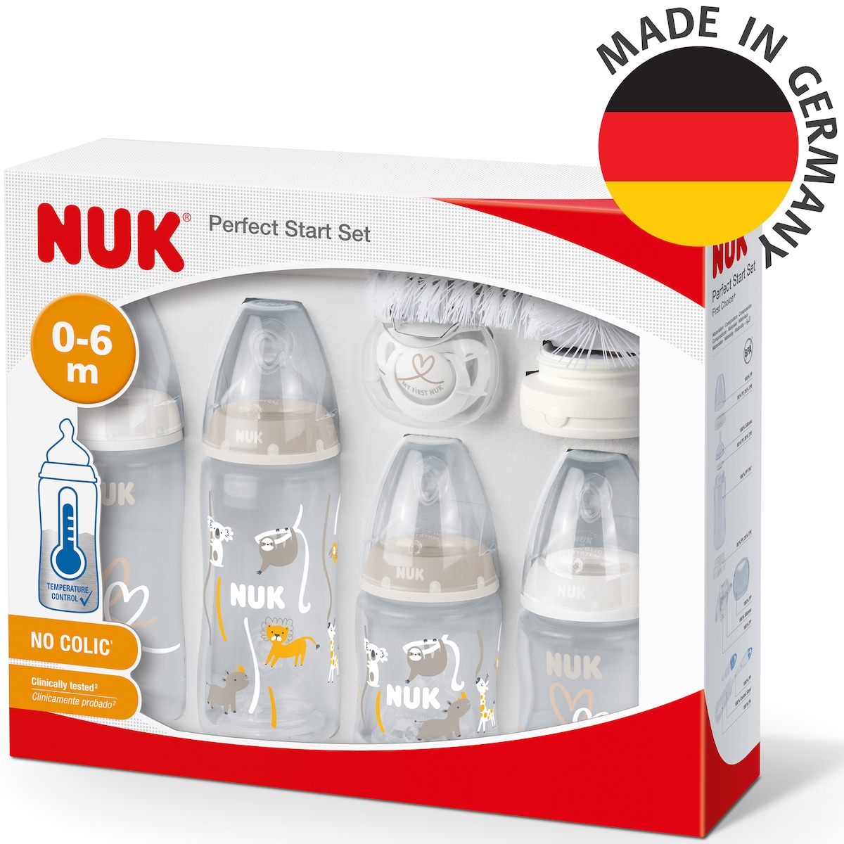 NUK First Choice+ Perfect Start Set 0-6 Months 10 Pack