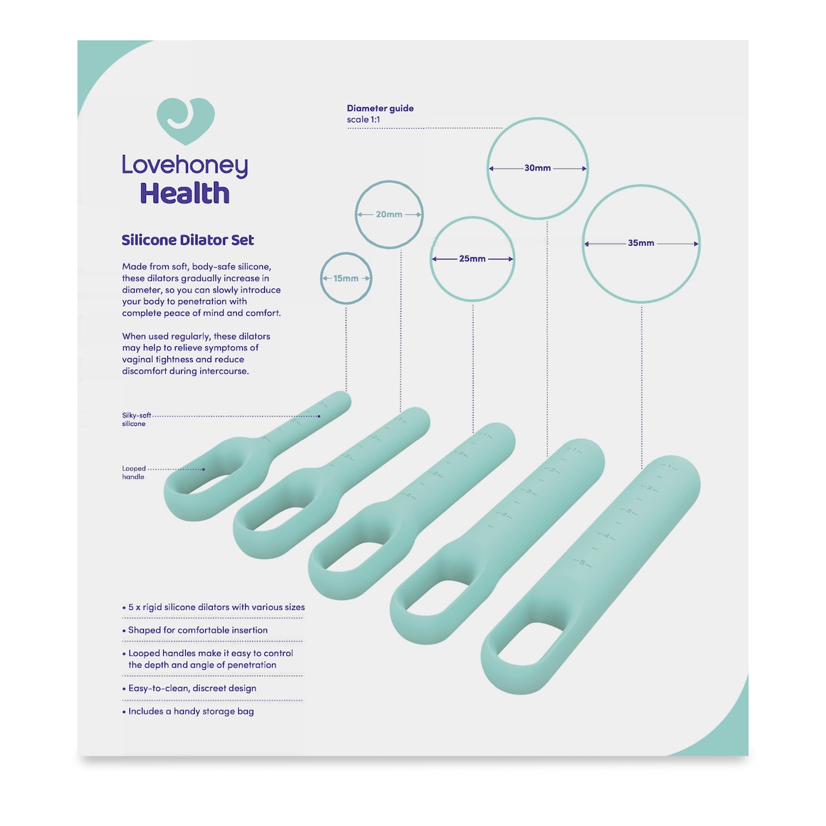 Lovehoney Silicone Vaginal Dilator Set