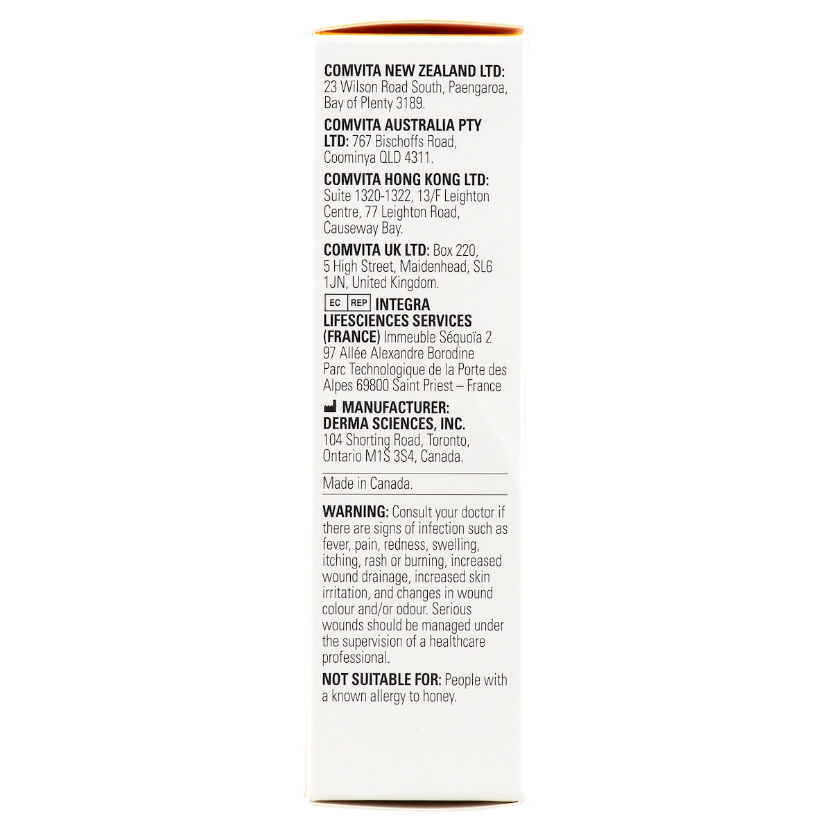 Comvita Medihoney Antibacterial Wound Gel 25g