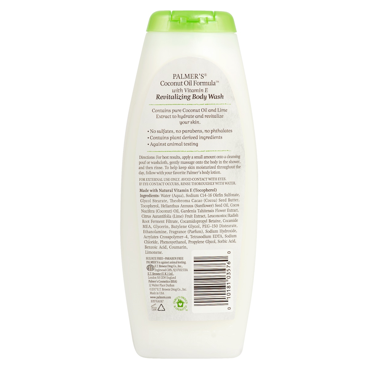 Palmers Coconut Oil Body Wash with Lime Extracts 400ml