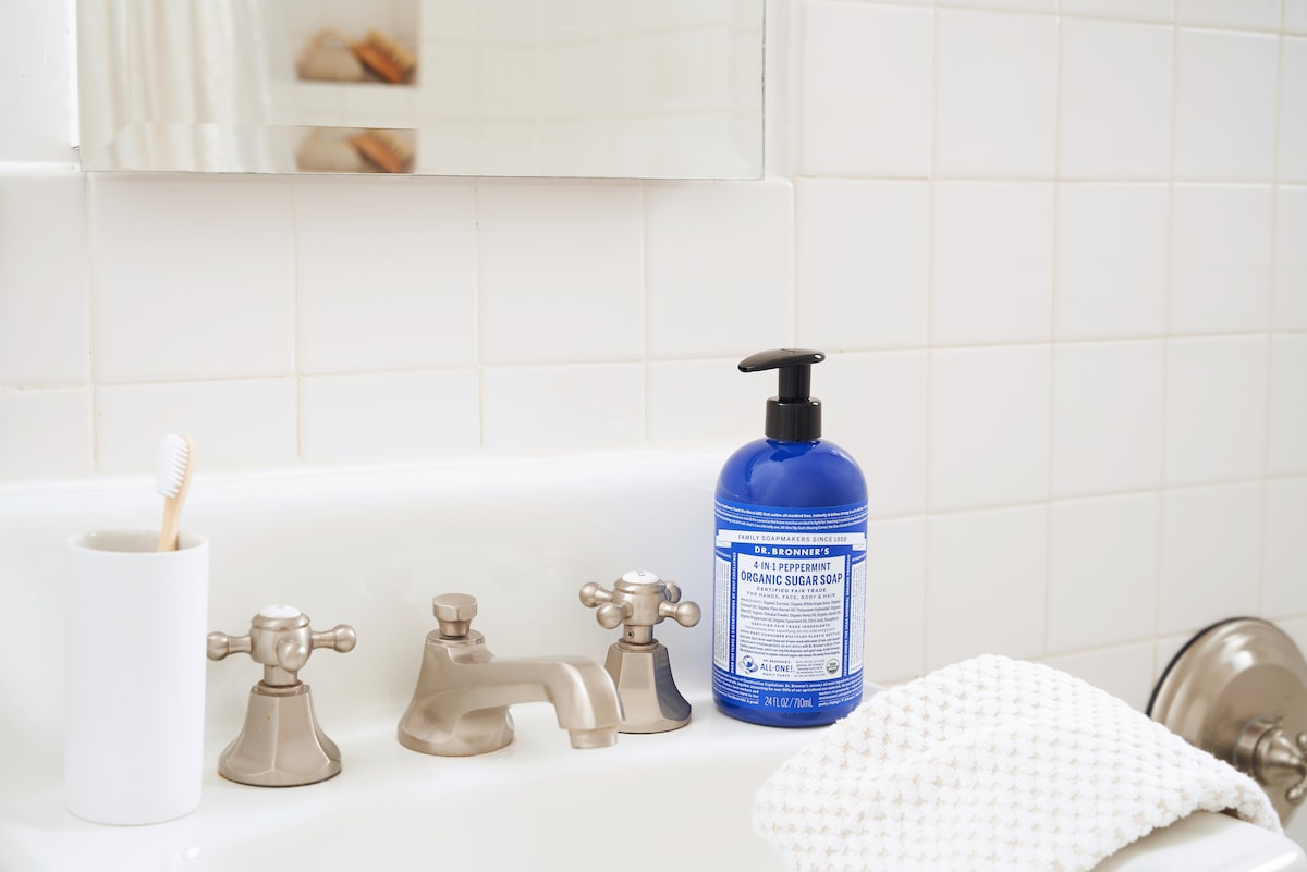 Dr Bronner's Organic Sugar Soap Peppermint 355ml