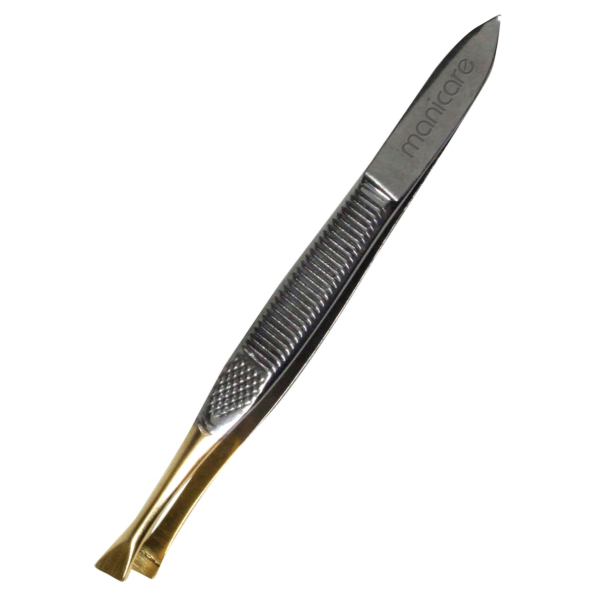 Manicare Slant Eyebrow Tweezers Gold Tipped 1 Pack