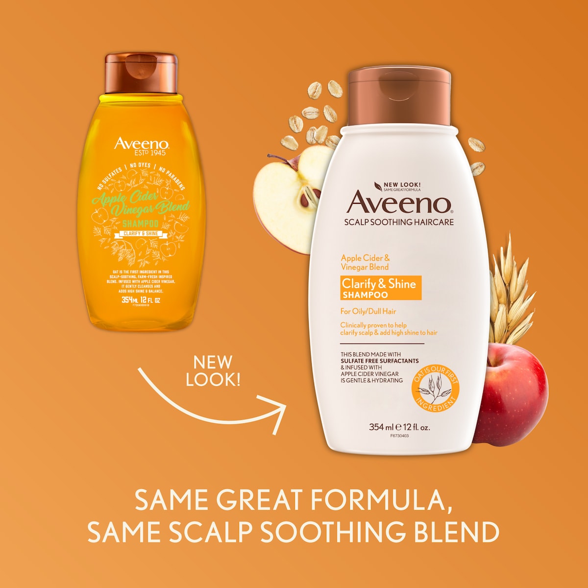 Aveeno Apple Cider Vinegar Shampoo 354ml