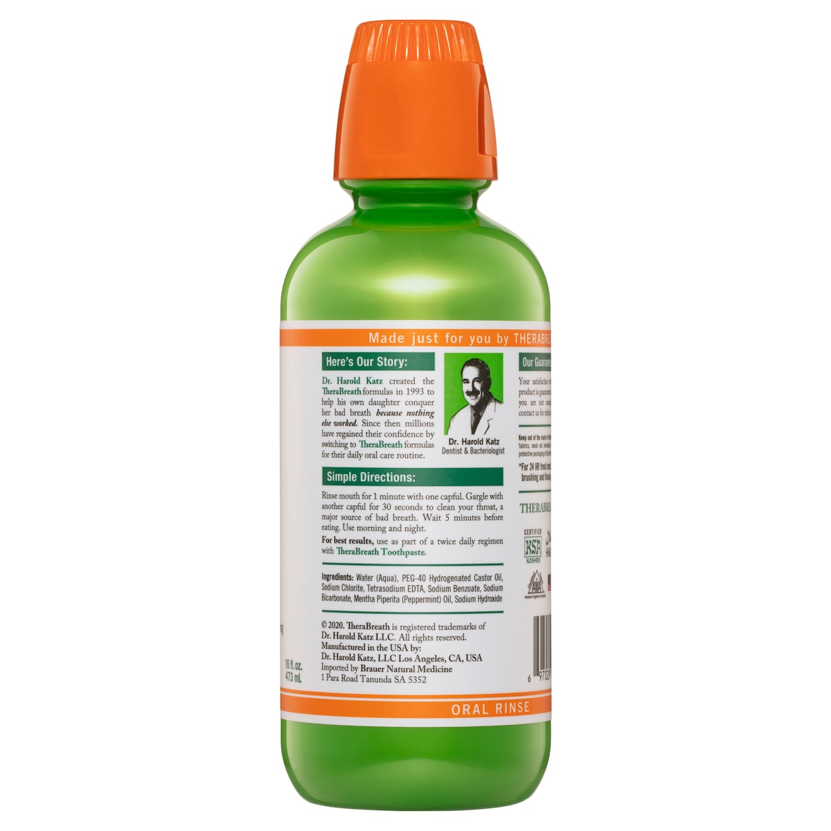 TheraBreath Fresh Breath Oral Rinse Mild Mint 473ml