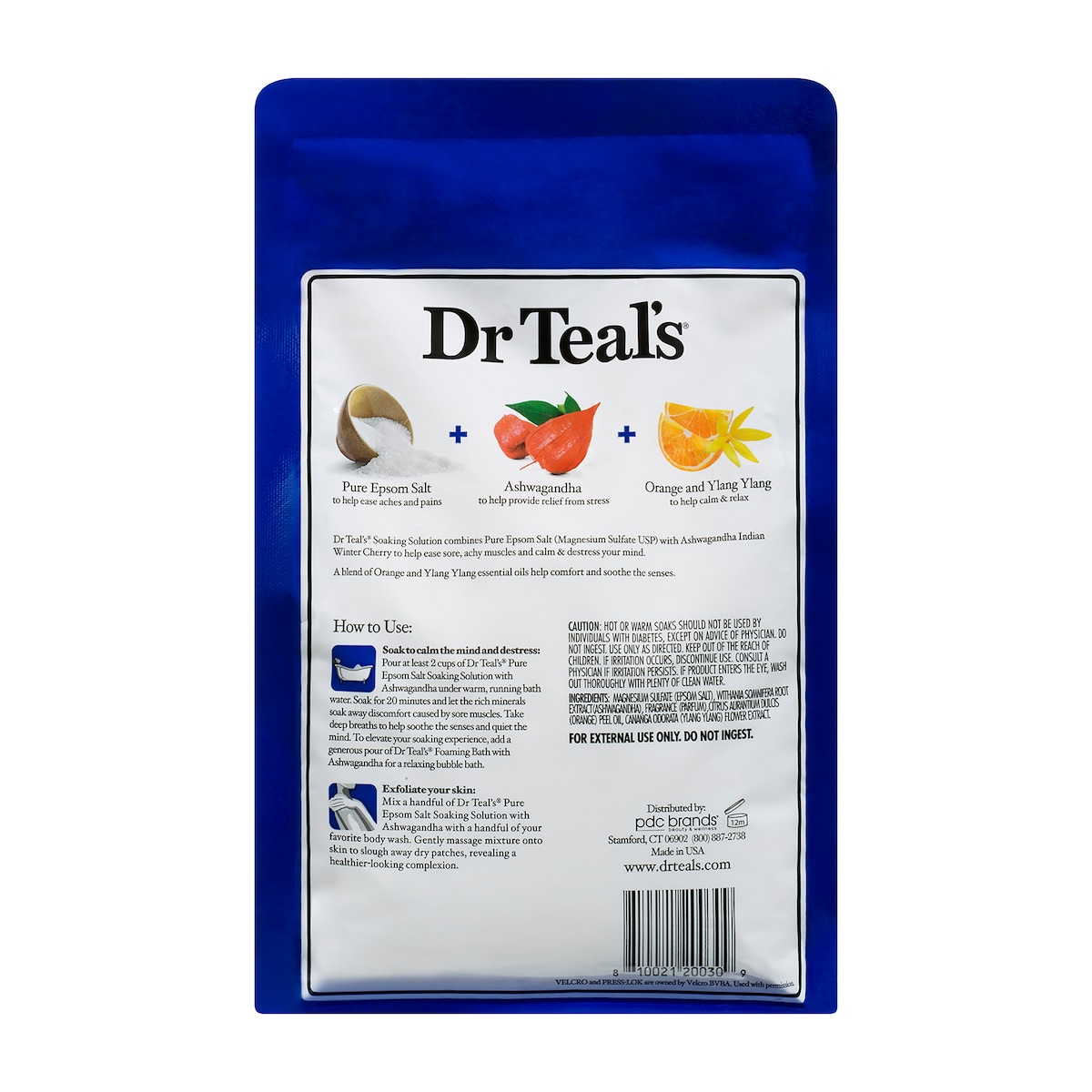 Dr Teals Epsom Salt Ashwagandha 1.36kg