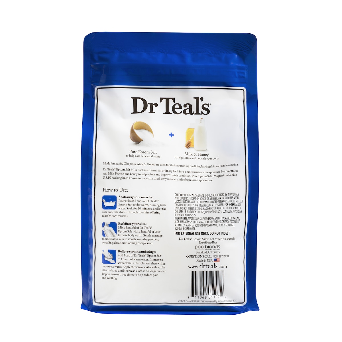 Dr Teals Epsom Salt Milk & Honey 1.36kg