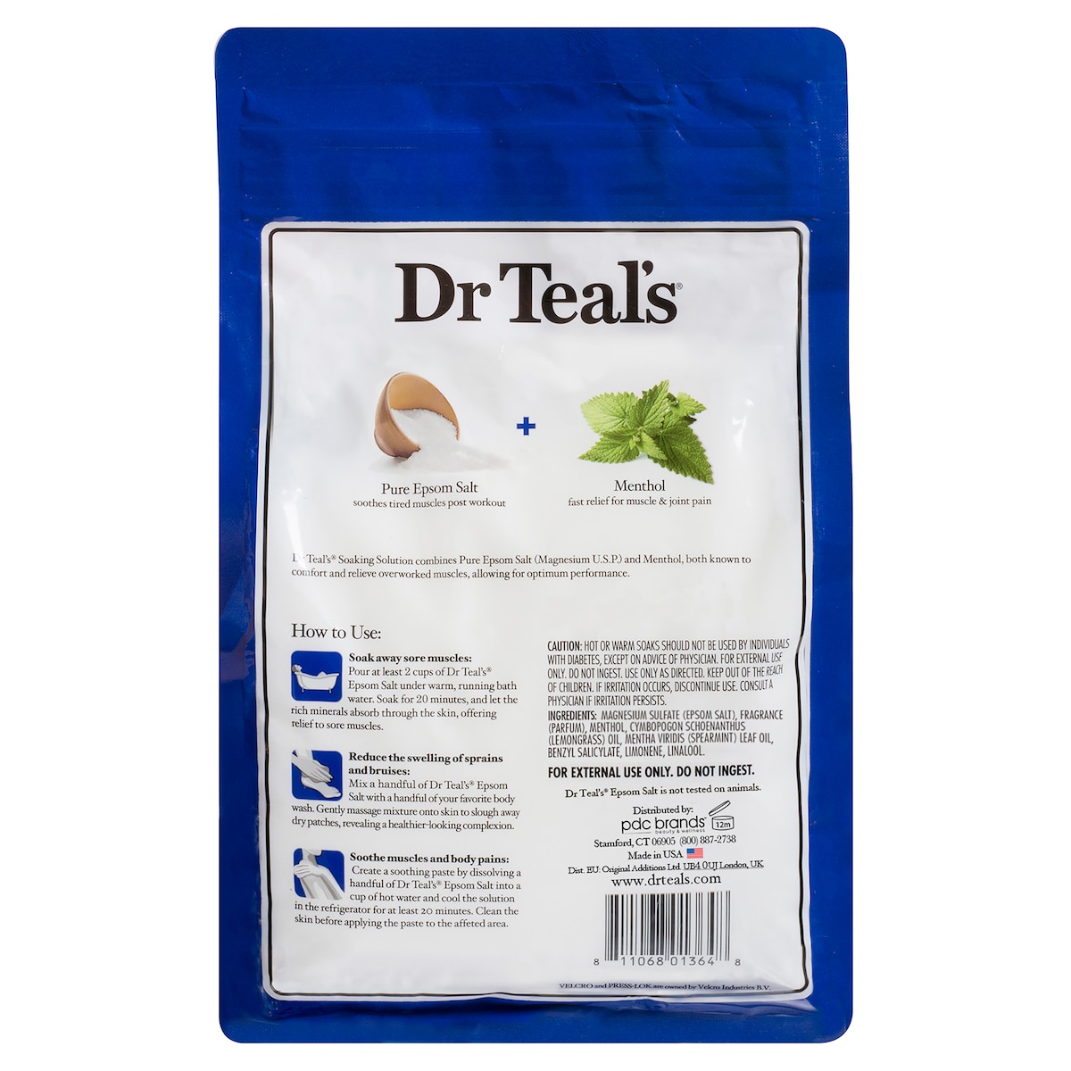 Dr Teals Epsom Salt Pre & Post Workout 1.36kg