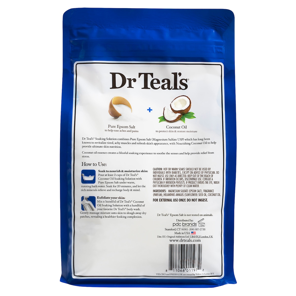 Dr Teals Epsom Salt Coconut Oil 1.36kg