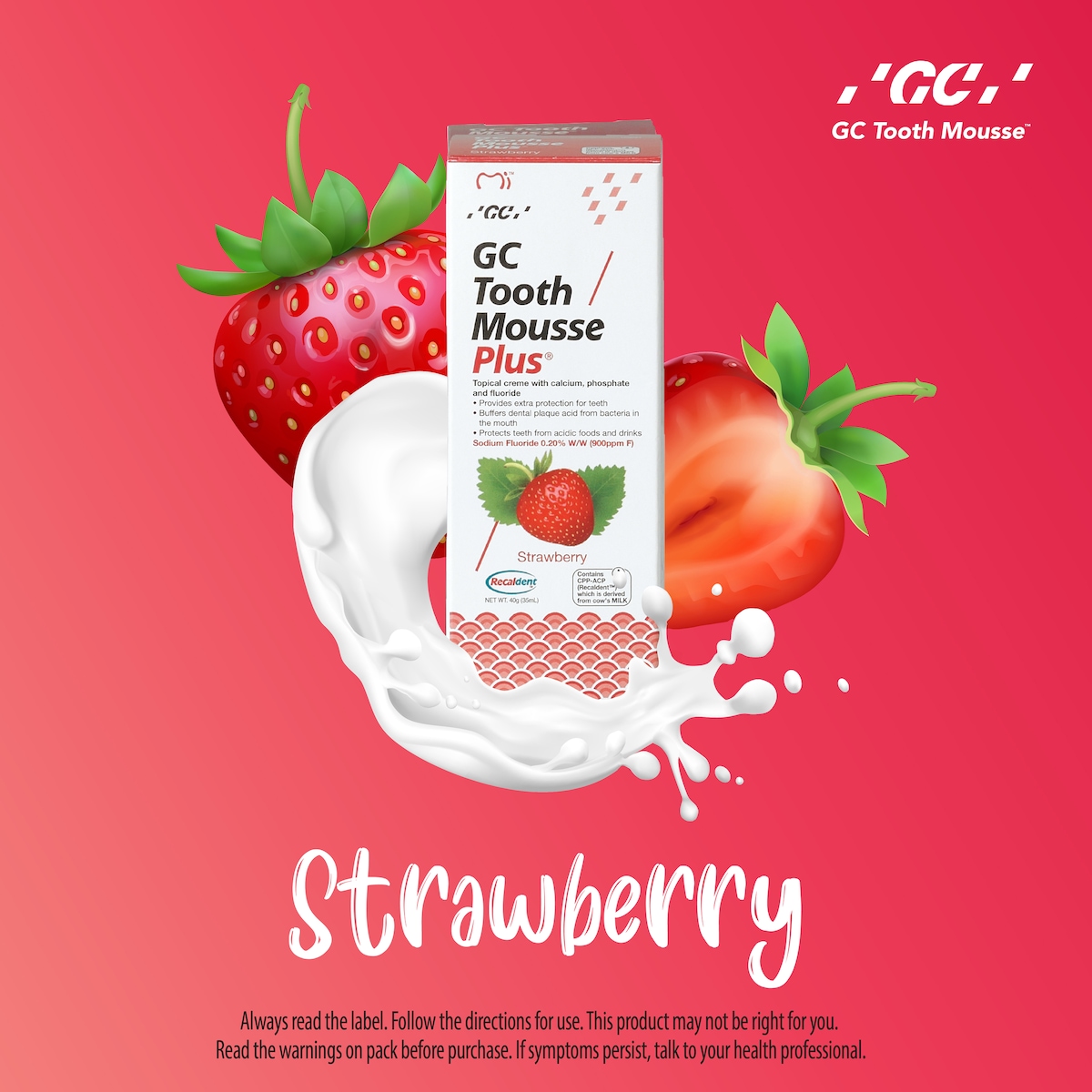 GC Tooth Mousse Plus Strawberry Flavour 40g