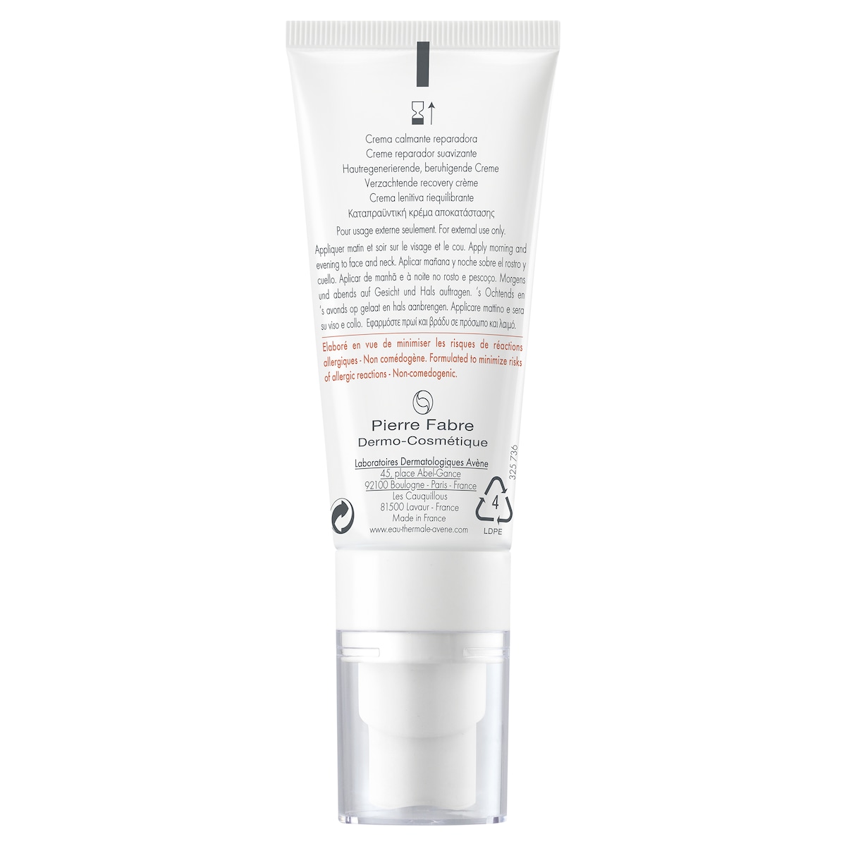 Avene Tolerance Control Soothing Skin Recovery Cream 40ml