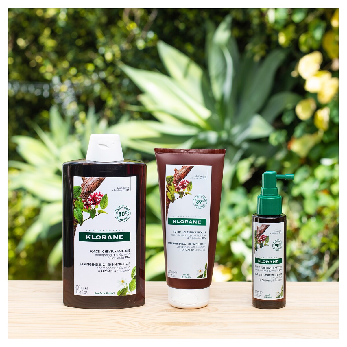 Klorane Hair Strengthening Shampoo with Quinine & Organic Edelweiss 400ml