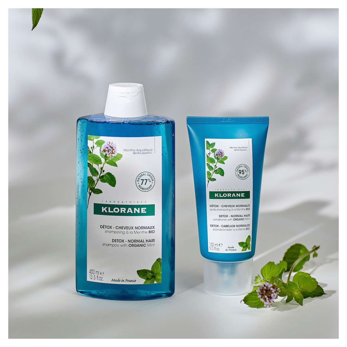 Klorane Detox Shampoo with Organic Mint 400ml