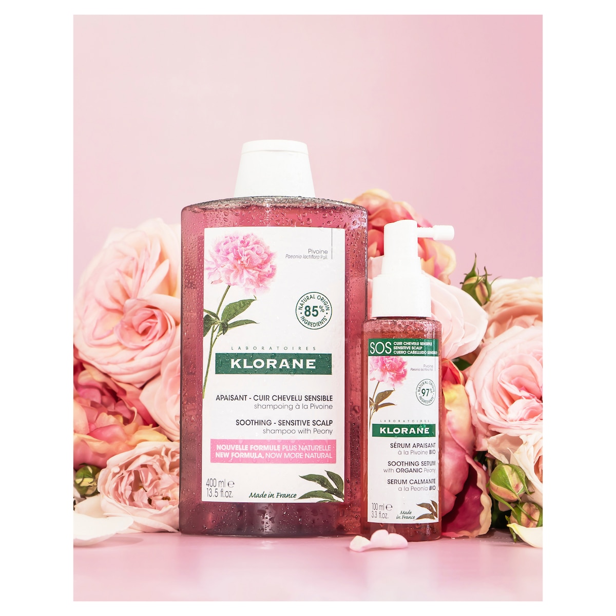 Klorane Soothing Shampoo With Organic Peony 400ml