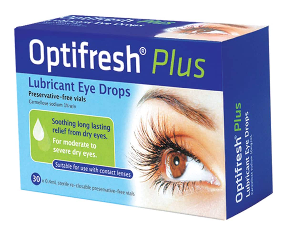 Optifresh Plus Lubricant Eye Drops 30 Vials