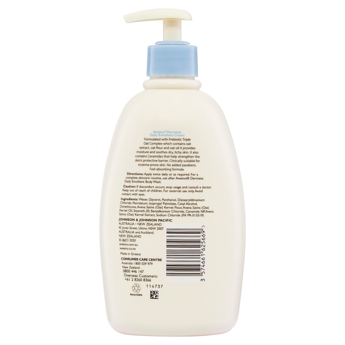 Aveeno Dermexa Daily Emollient Cream 500ml