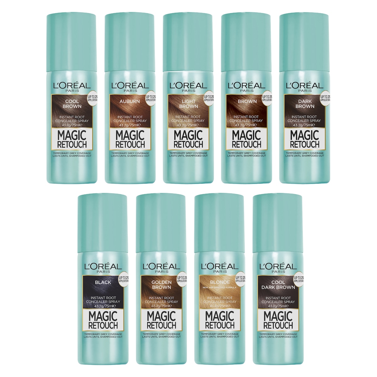 L'Oreal Magic Retouch Temporary Root Concealer Spray Auburn 75ml