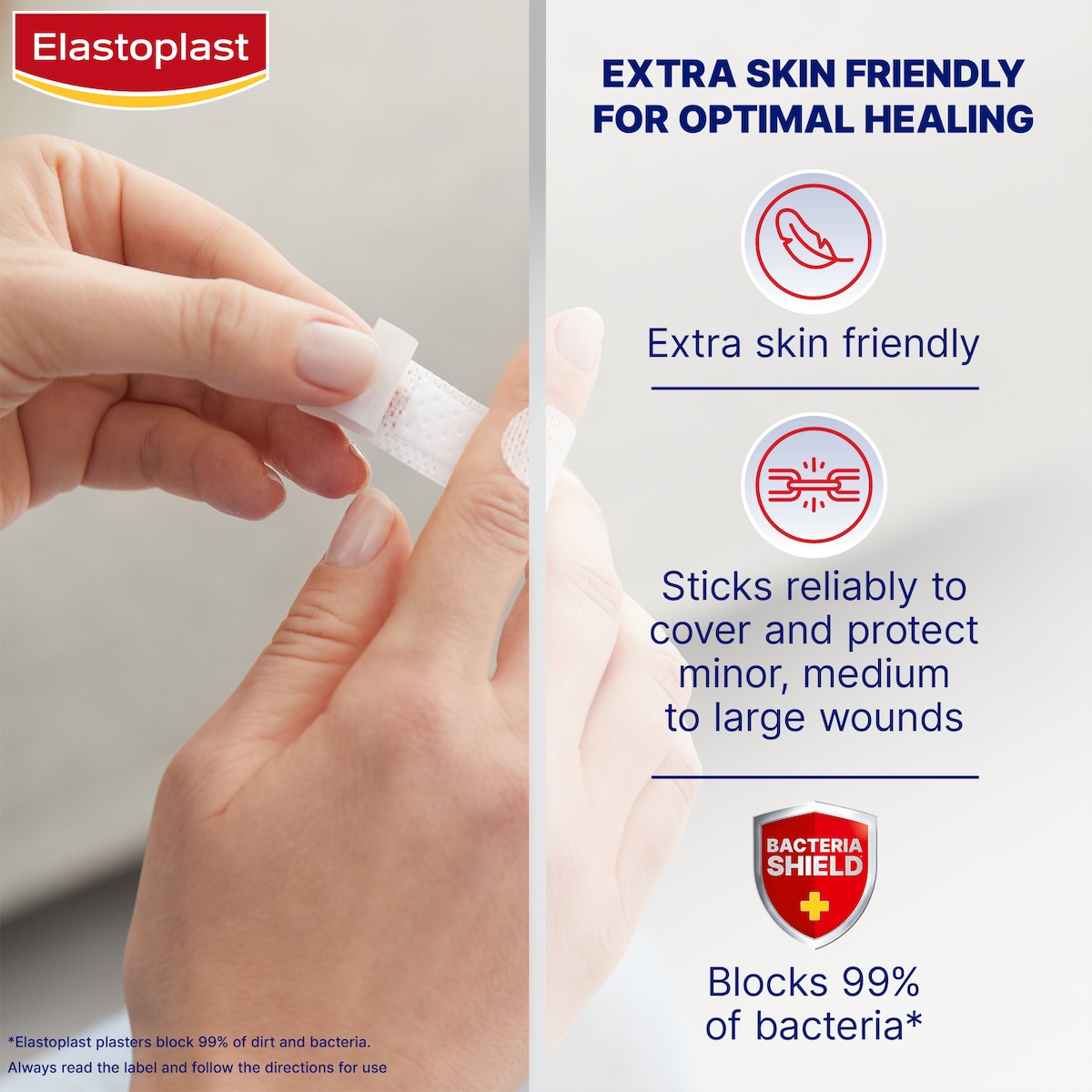 Elastoplast Sensitive Hypoallergenic Strips Assorted 40 Pack