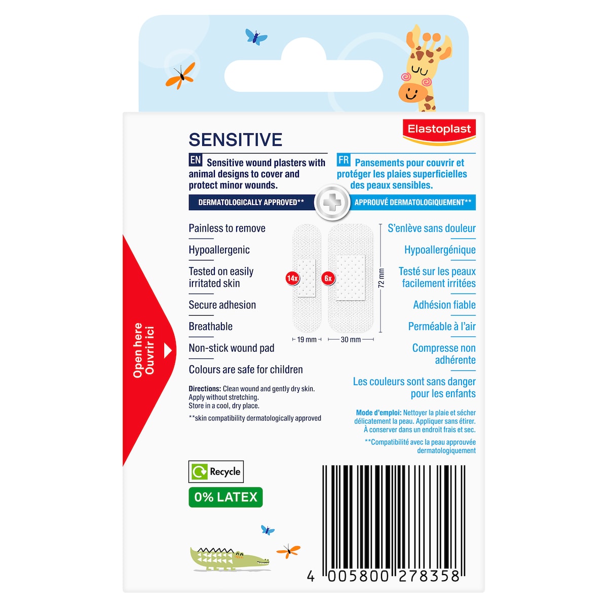 Elastoplast Kids Sensitive Plasters 20 Strips