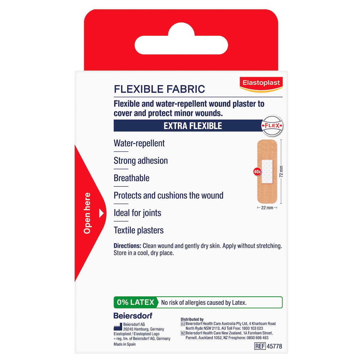 Elastoplast Flexible Fabric Breathable Strips 40 Pack