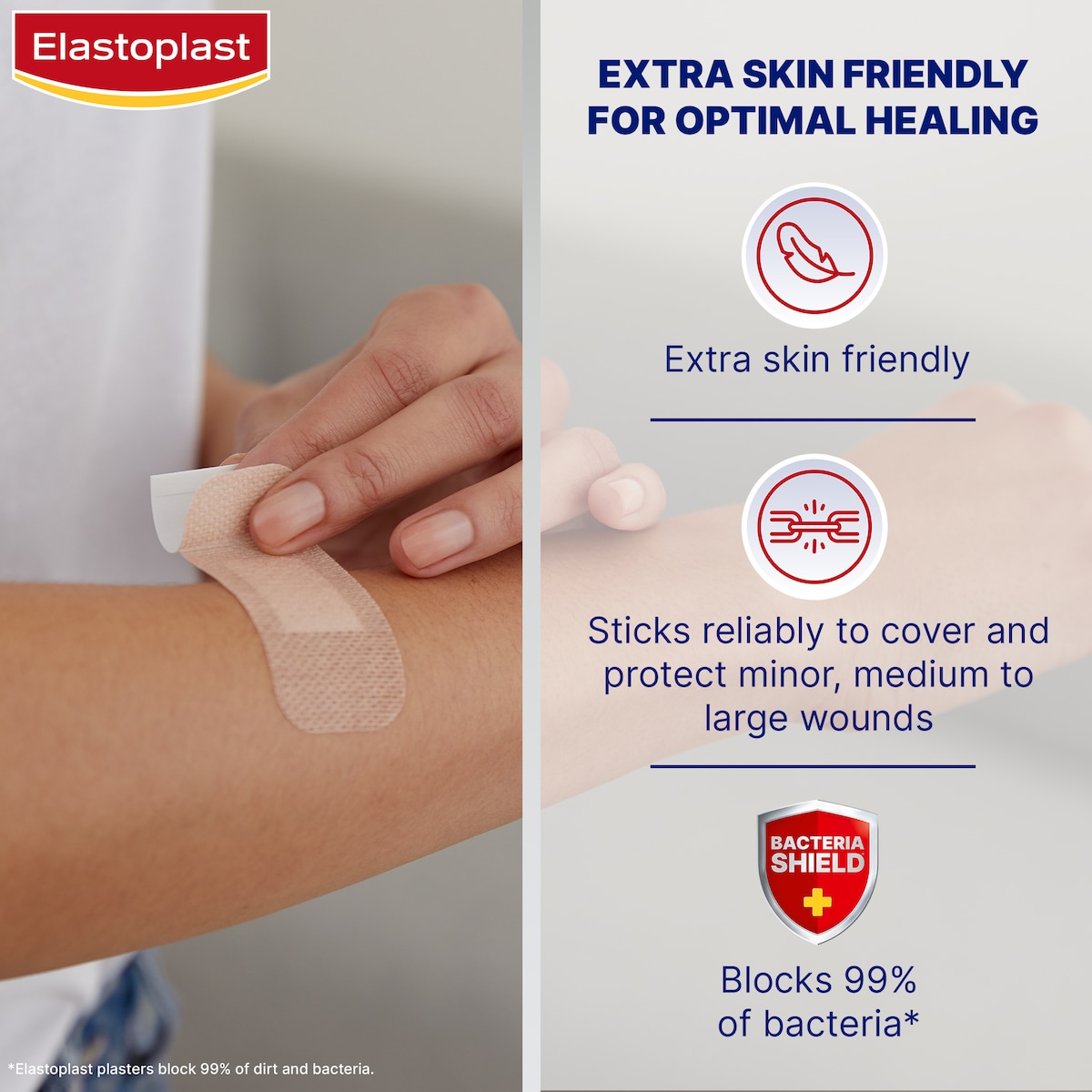 Elastoplast Sensitive Light Skin Tone Plasters 20 Pack