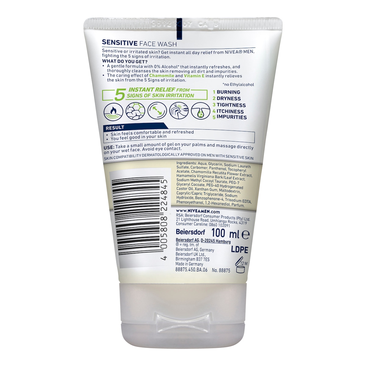 Nivea Men Sensitive Face Wash 100ml