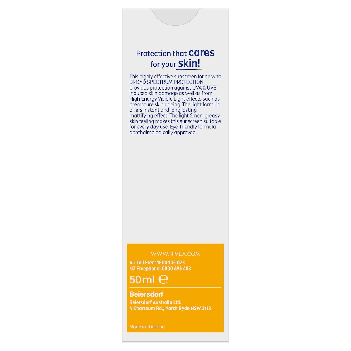 Nivea Sun UV Face Shine Control SPF50 50ml