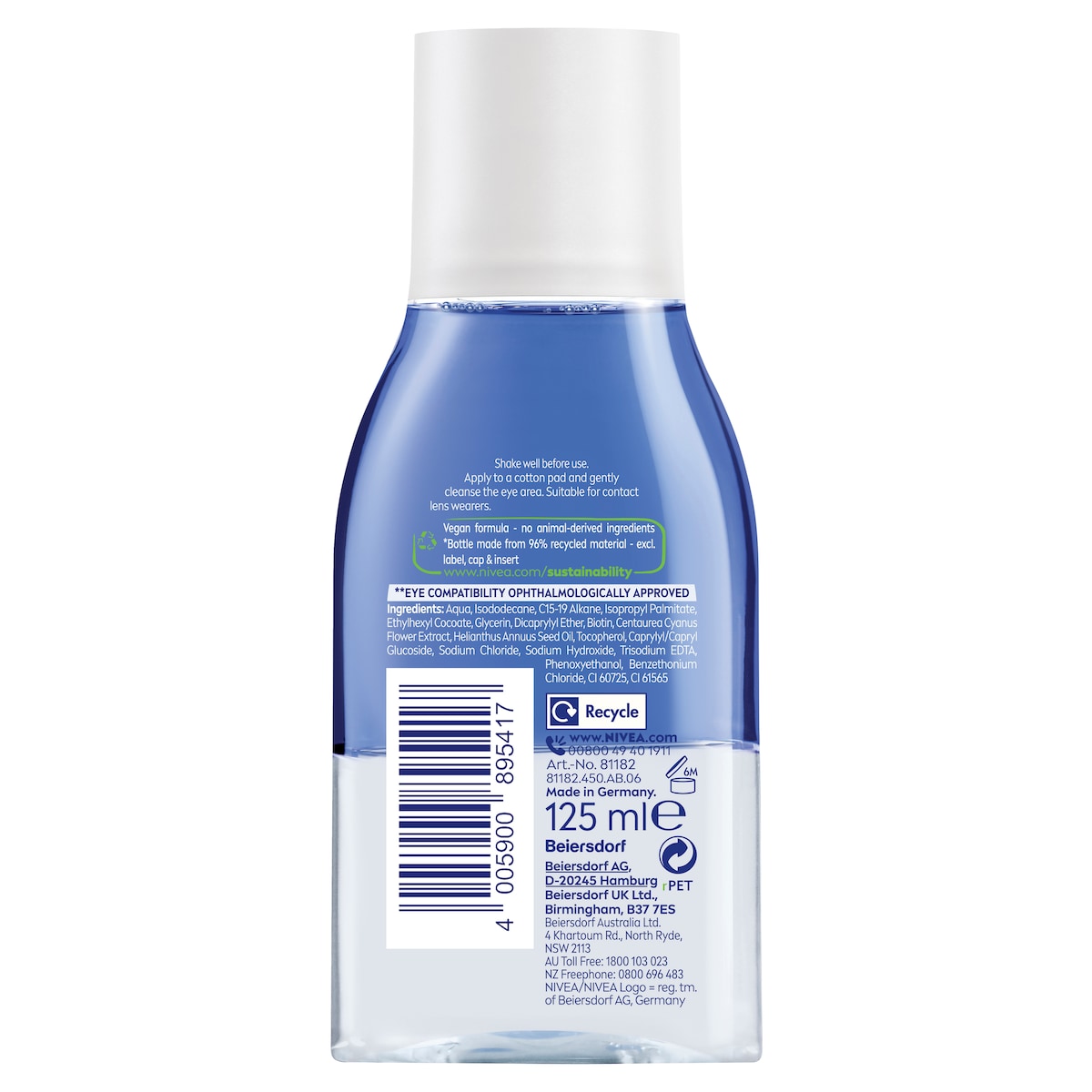 Nivea Daily Essentials Double Effect Eye Makeup Remover 125ml