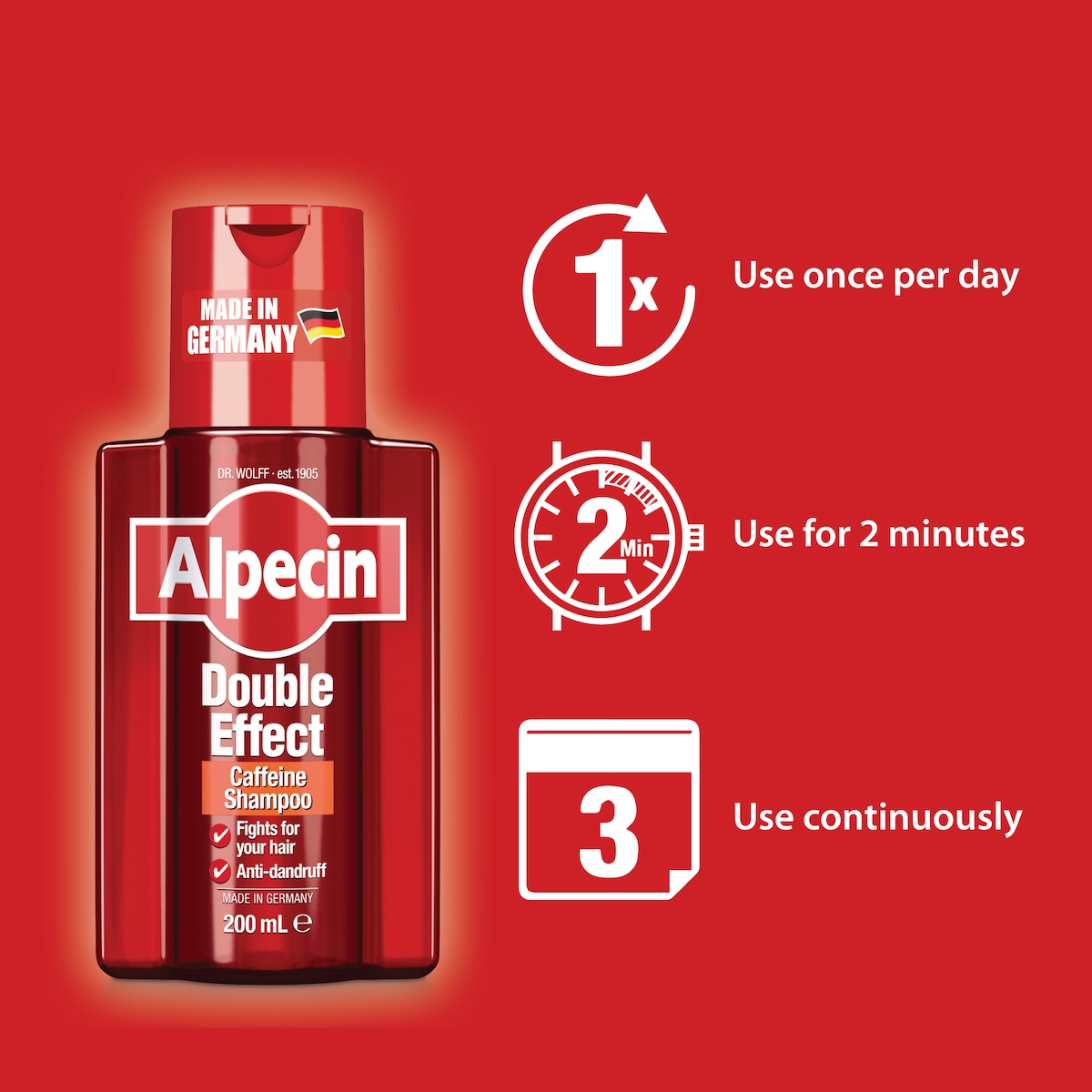 Alpecin Double-Effect Caffeine Shampoo 200ml