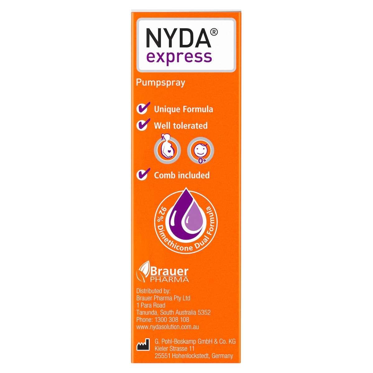 Brauer NYDA Express Head Lice Treatment 50ml