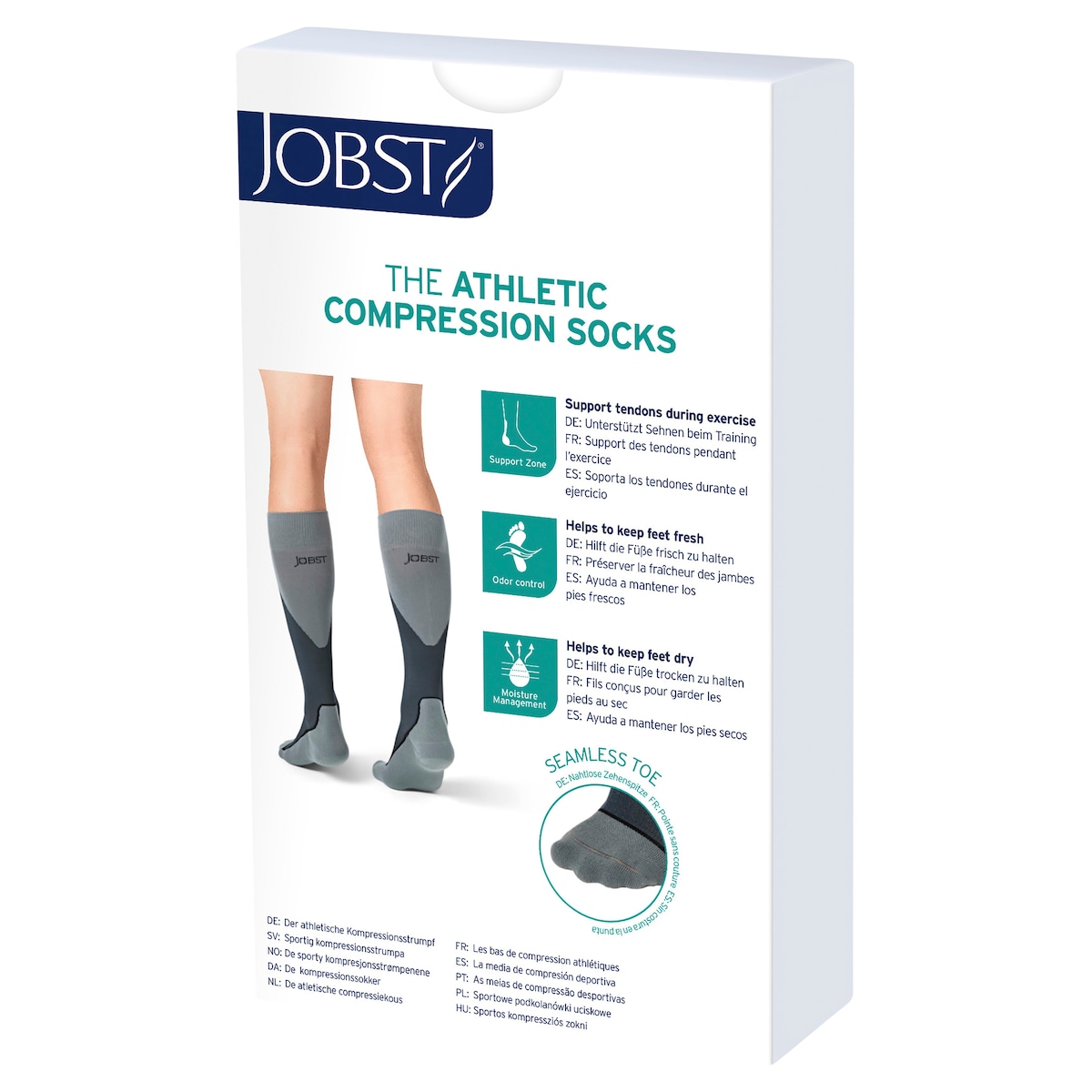 Jobst Sport Compression Socks Unisex 15-20 mmHg Pink M